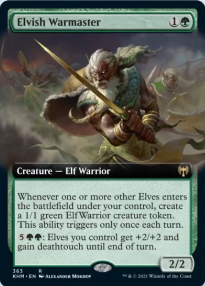 Elvish Warmaster (Extended Art) [Kaldheim] | Mega City Incorporated