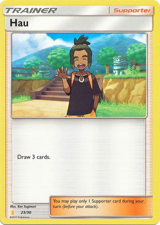 Hau (23/30) [Sun & Moon: Trainer Kit - Alolan Raichu] | Mega City Incorporated