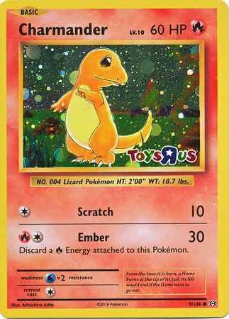 Charmander (9/108) (Toys R Us Promo) [XY: Evolutions] | Mega City Incorporated