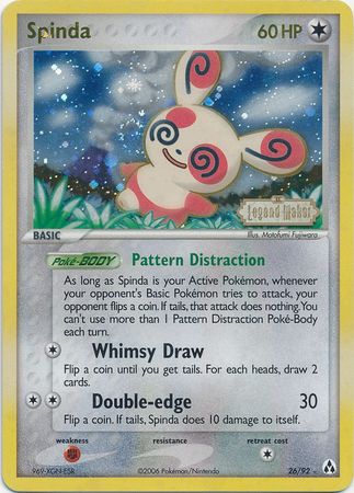 Spinda (26/92) (Stamped) [EX: Legend Maker] | Mega City Incorporated