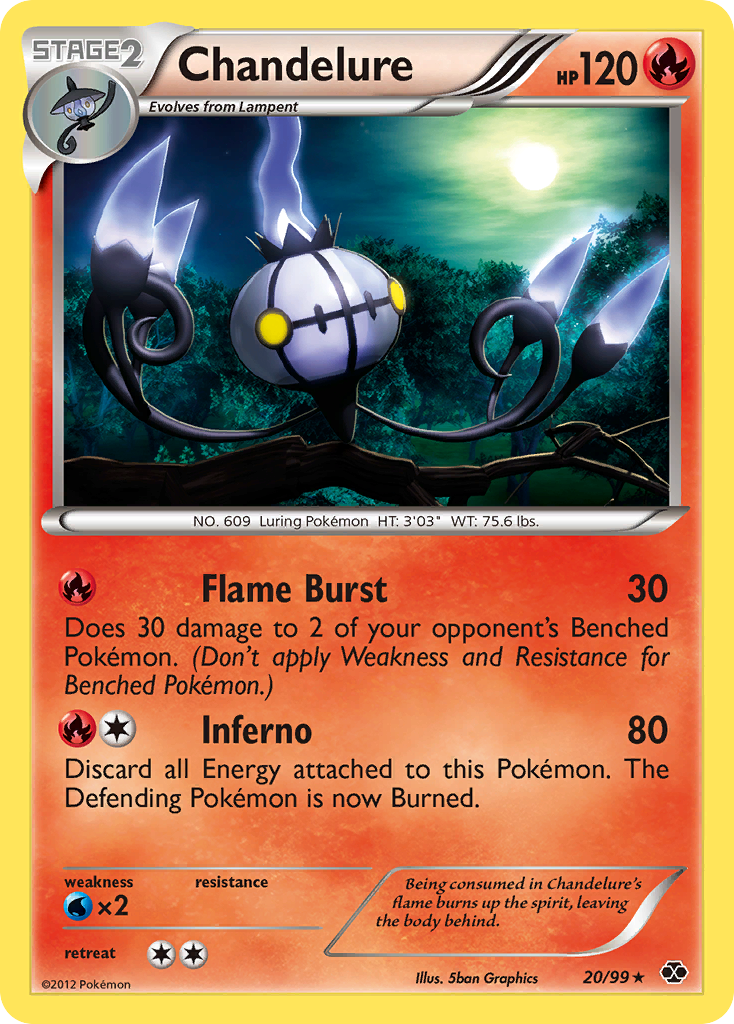 Chandelure (20/99) [Black & White: Next Destinies] | Mega City Incorporated