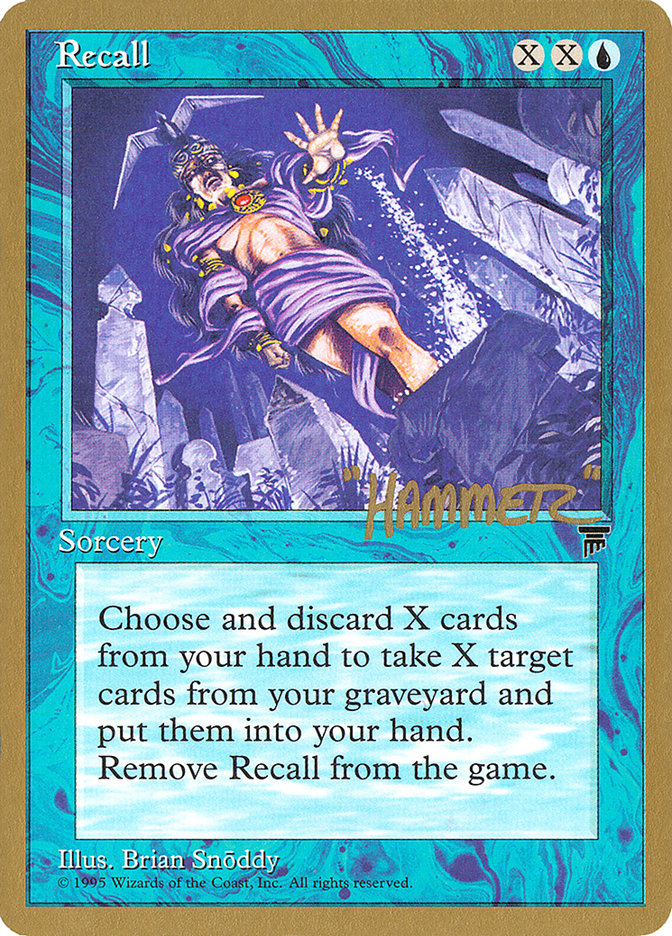 Recall (Shawn "Hammer" Regnier) [Pro Tour Collector Set] | Mega City Incorporated
