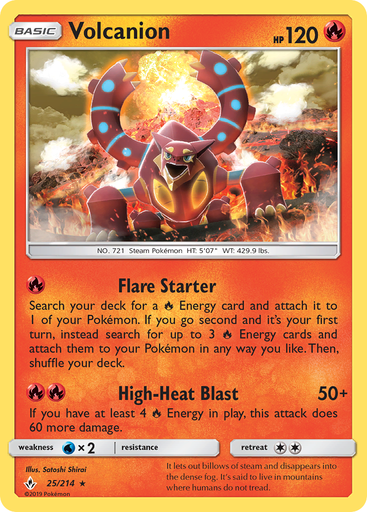 Volcanion (25/214) [Sun & Moon: Unbroken Bonds] | Mega City Incorporated