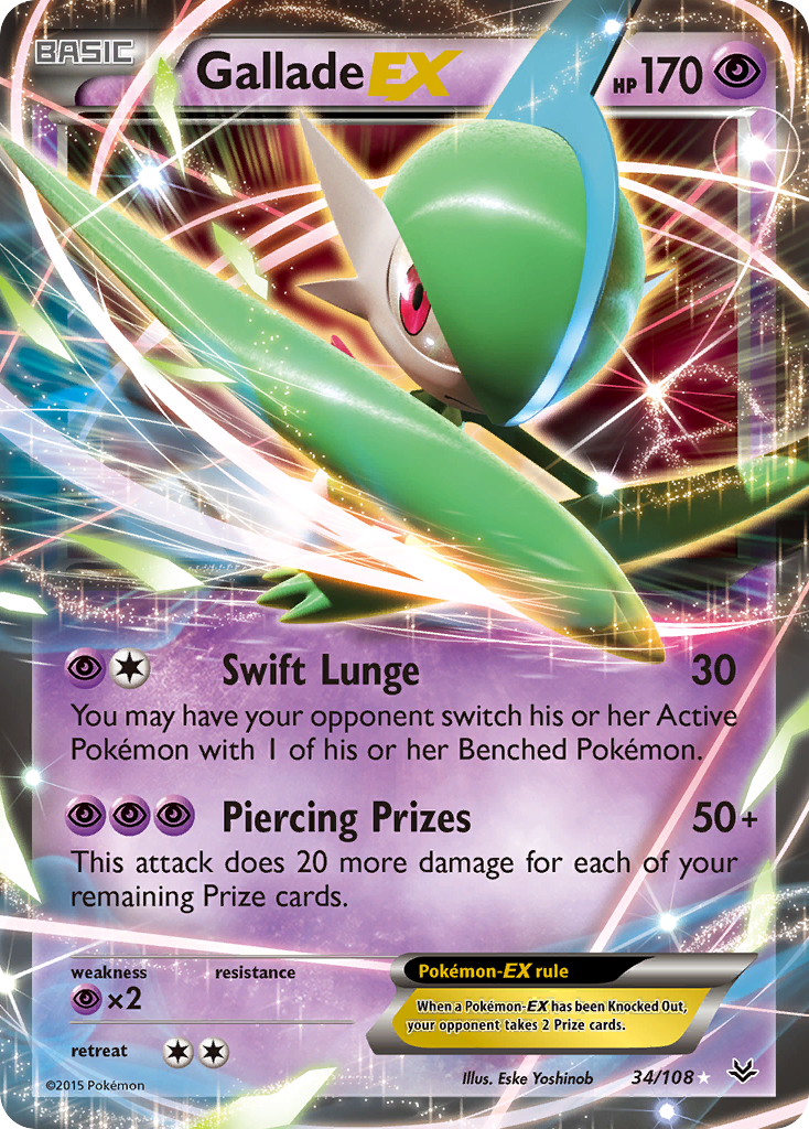 Gallade EX (34/108) [XY: Roaring Skies] | Mega City Incorporated