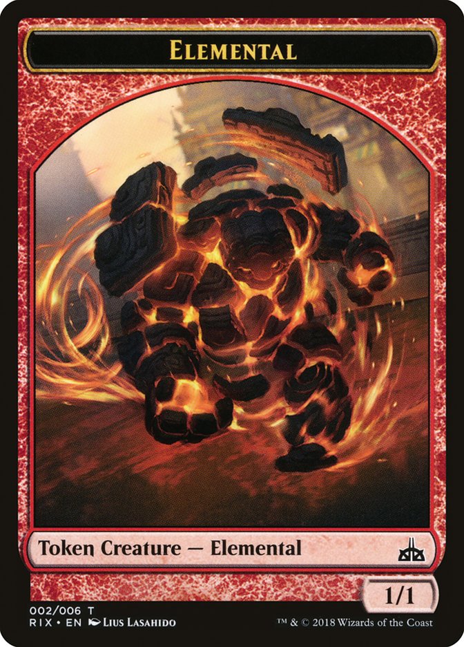 Elemental (002/006) [Rivals of Ixalan Tokens] | Mega City Incorporated