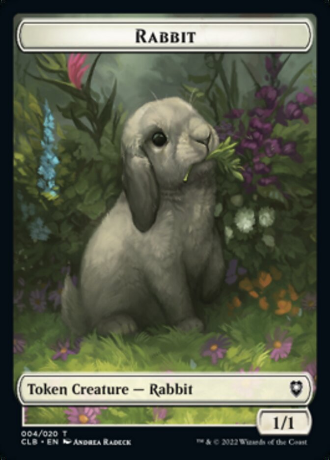 Rabbit Token [Commander Legends: Battle for Baldur's Gate Tokens] | Mega City Incorporated