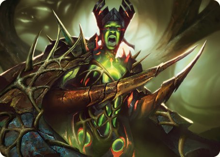 Maze's Mantle Art Card [Phyrexia: All Will Be One Art Series] | Mega City Incorporated
