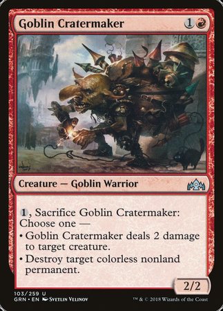 Goblin Cratermaker [Guilds of Ravnica] | Mega City Incorporated