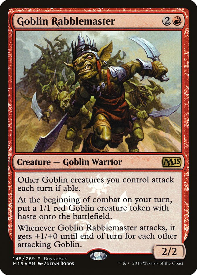 Goblin Rabblemaster (Buy-A-Box) [Magic 2015 Promos] | Mega City Incorporated