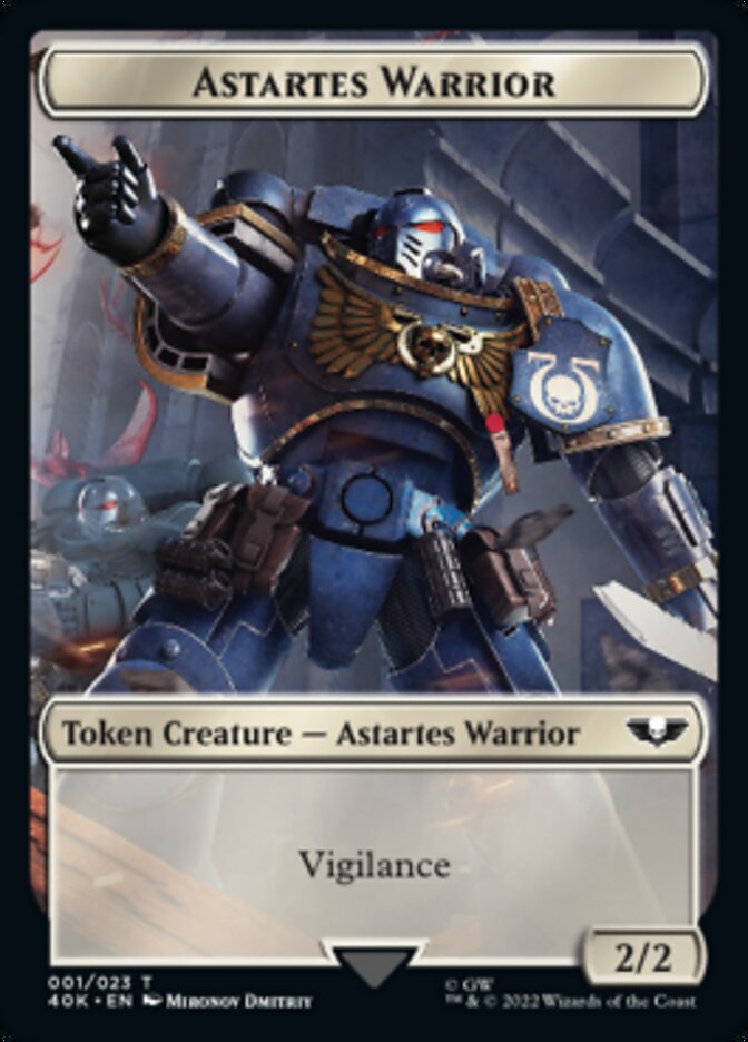 Astartes Warrior // Cherubael Double-sided Token (Surge Foil) [Universes Beyond: Warhammer 40,000 Tokens] | Mega City Incorporated