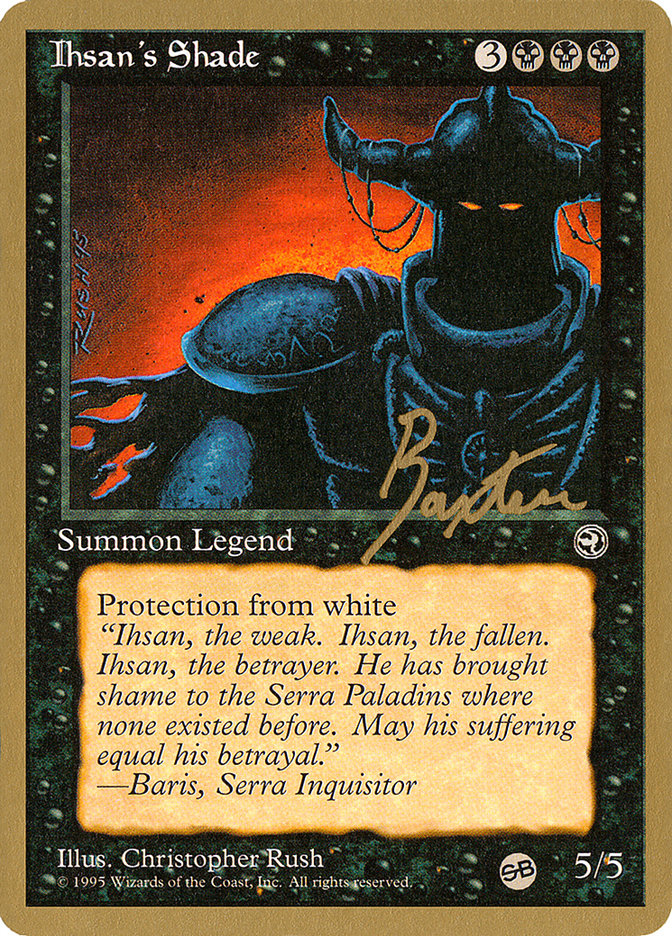 Ihsan's Shade (George Baxter) (SB) [Pro Tour Collector Set] | Mega City Incorporated