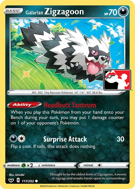 Galarian Zigzagoon (117/202) [Prize Pack Series One] | Mega City Incorporated