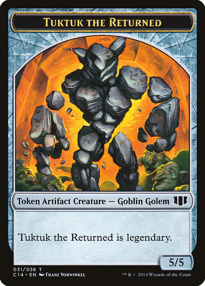 Daretti, Scrap Savant Emblem // Tuktuk the Returned Double-sided Token [Commander 2014 Tokens] | Mega City Incorporated