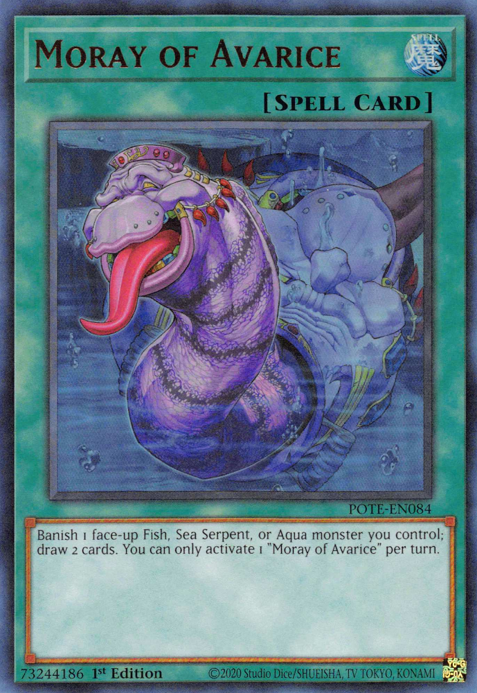 Moray of Avarice [POTE-EN084] Ultra Rare | Mega City Incorporated