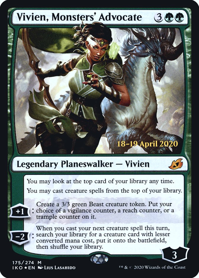 Vivien, Monsters' Advocate  [Ikoria: Lair of Behemoths Prerelease Promos] | Mega City Incorporated