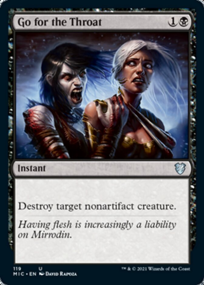 Go for the Throat [Innistrad: Midnight Hunt Commander] | Mega City Incorporated