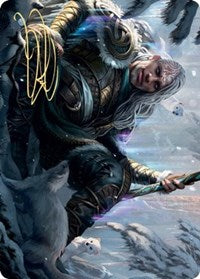 Jorn, God of Winter Art Card (Gold-Stamped Signature) [Kaldheim: Art Series] | Mega City Incorporated