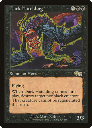 Dark Hatchling [Urza's Saga] | Mega City Incorporated