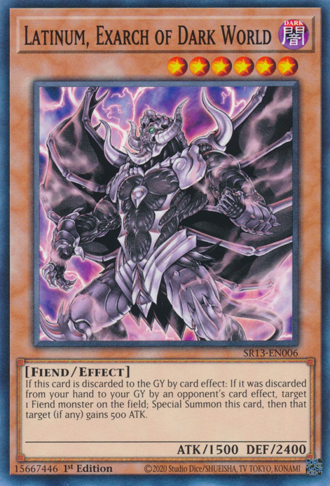 Latinum, Exarch of Dark World [SR13-EN006] Common | Mega City Incorporated