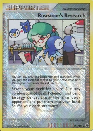 Roseanne's Research (125/132) (League Promos) [Diamond & Pearl: Secret Wonders] | Mega City Incorporated