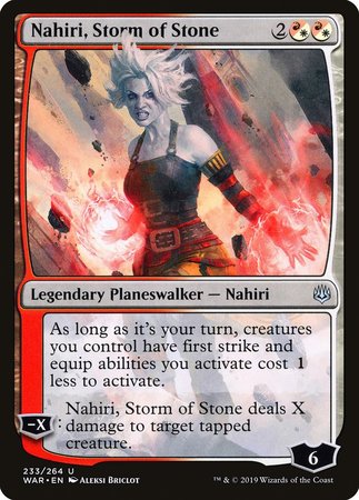 Nahiri, Storm of Stone [War of the Spark] | Mega City Incorporated