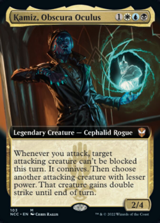 Kamiz, Obscura Oculus (Extended Art) [Streets of New Capenna Commander] | Mega City Incorporated