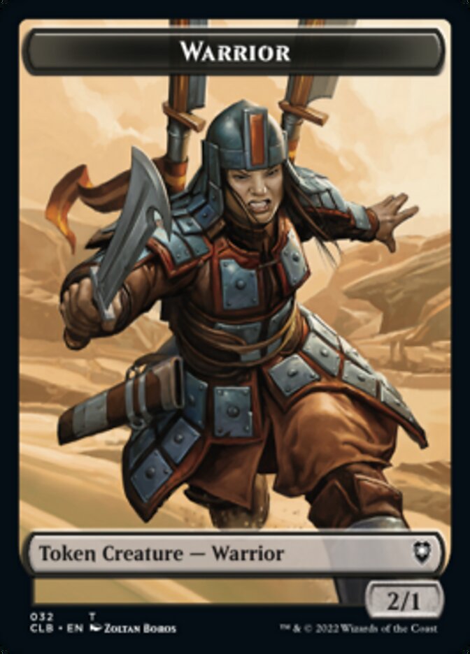 Warrior // Inkling Double-sided Token [Commander Legends: Battle for Baldur's Gate Tokens] | Mega City Incorporated