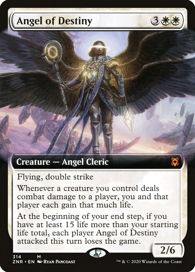 Angel of Destiny (Extended Art) [Zendikar Rising] | Mega City Incorporated