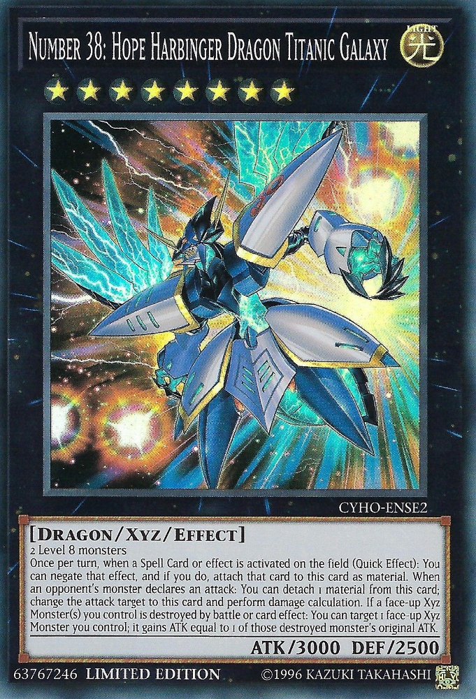 Number 38: Hope Harbinger Dragon Titanic Galaxy [CYHO-ENSE2] Super Rare | Mega City Incorporated