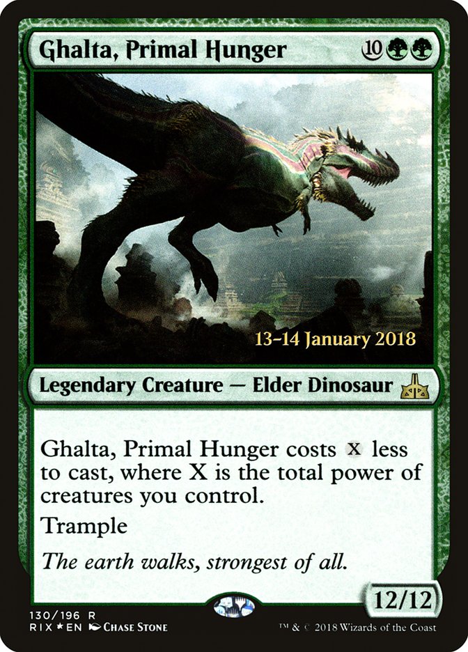 Ghalta, Primal Hunger [Rivals of Ixalan Prerelease Promos] | Mega City Incorporated