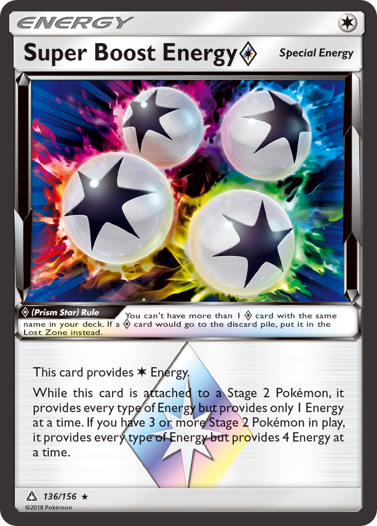 Super Boost Energy (136/156) (Prism Star) [Sun & Moon: Ultra Prism] | Mega City Incorporated