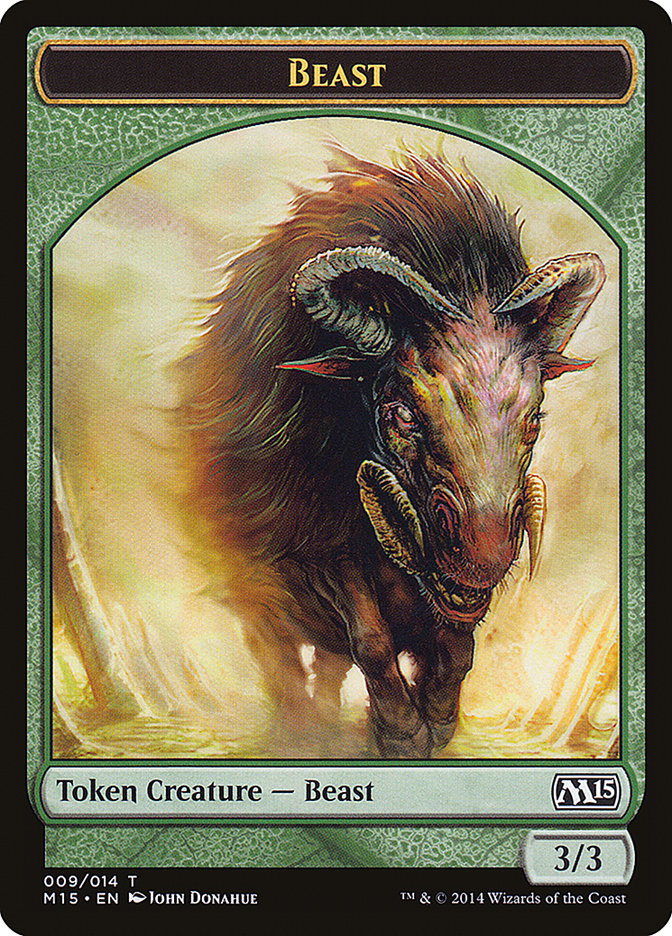 Beast (009/014) [Magic 2015 Tokens] | Mega City Incorporated
