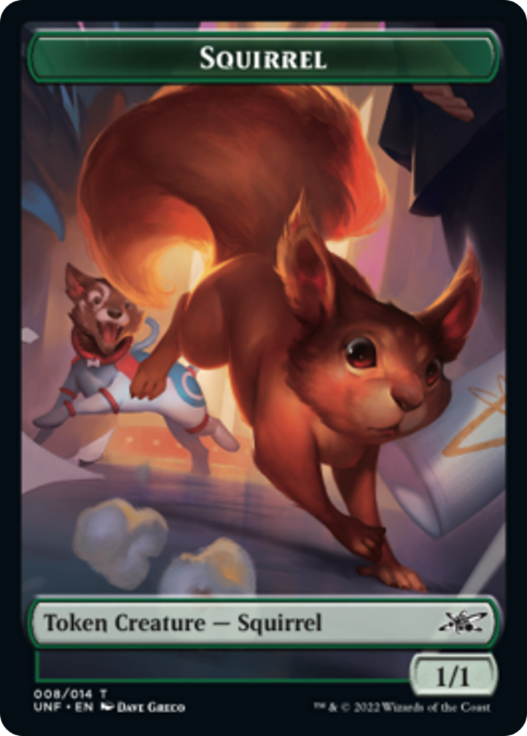 Squirrel // Treasure (012) Double-sided Token [Unfinity Tokens] | Mega City Incorporated