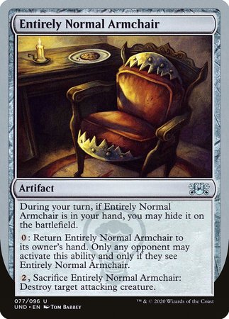 Entirely Normal Armchair [Unsanctioned] | Mega City Incorporated