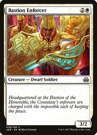 Bastion Enforcer [Aether Revolt] | Mega City Incorporated