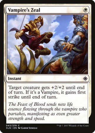 Vampire's Zeal [Ixalan] | Mega City Incorporated
