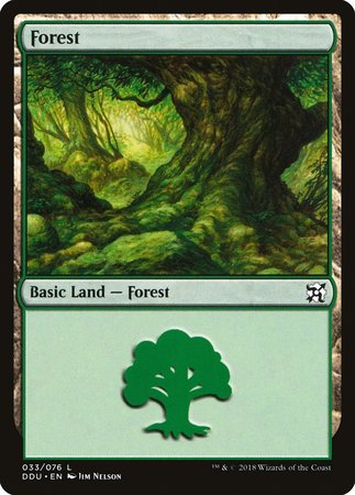 Forest (33) [Duel Decks: Elves vs. Inventors] | Mega City Incorporated