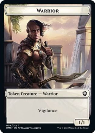 Zombie Knight // Warrior Double-sided Token [Dominaria United Commander Tokens] | Mega City Incorporated