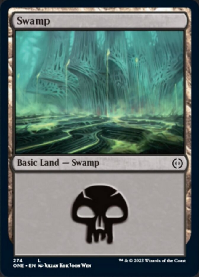 Swamp (274) [Phyrexia: All Will Be One] | Mega City Incorporated