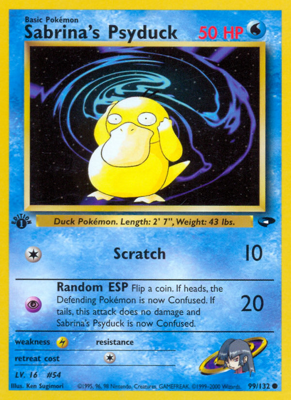 Sabrina's Psyduck (99/132) [Gym Challenge 1st Edition] | Mega City Incorporated