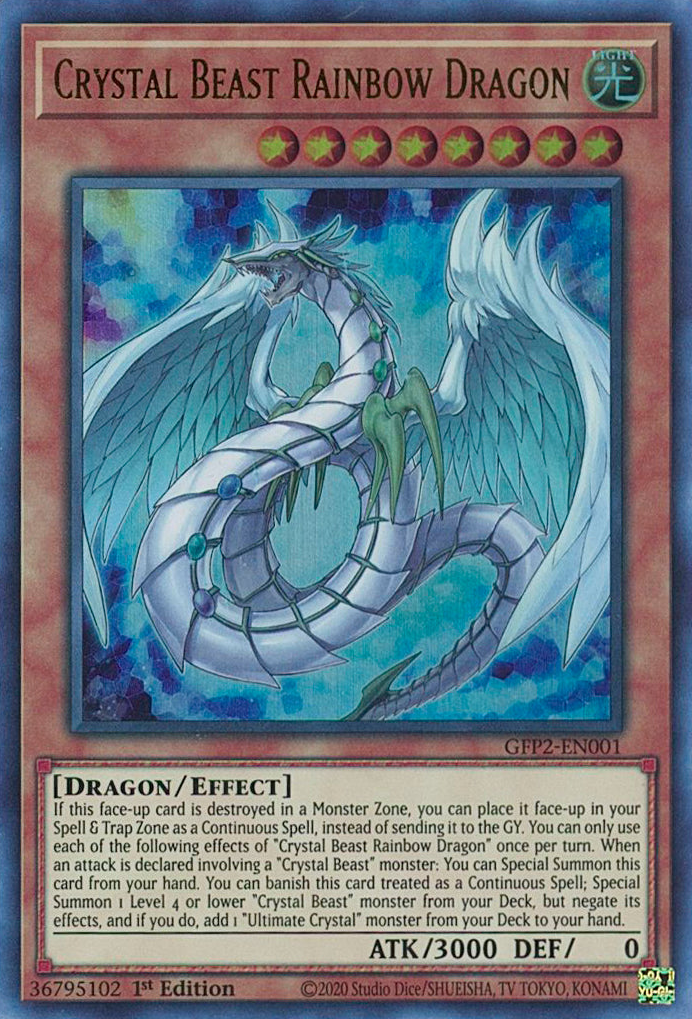 Crystal Beast Rainbow Dragon [GFP2-EN001] Ultra Rare | Mega City Incorporated