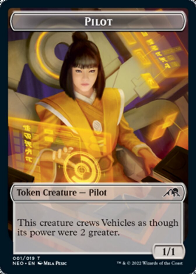 Pilot Token [Kamigawa: Neon Dynasty Tokens] | Mega City Incorporated