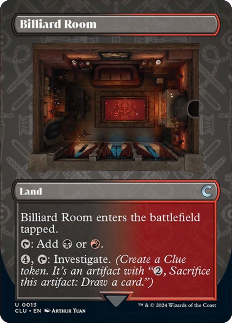 Billiard Room (Borderless) [Ravnica: Clue Edition] | Mega City Incorporated