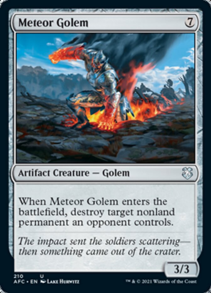 Meteor Golem [Dungeons & Dragons: Adventures in the Forgotten Realms Commander] | Mega City Incorporated