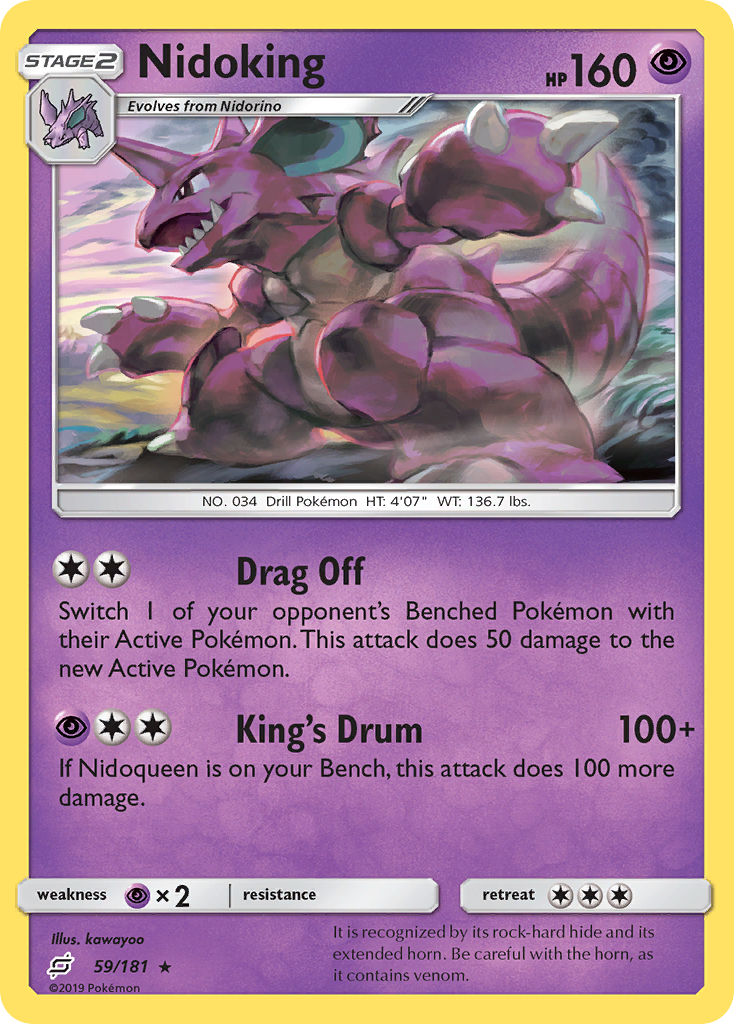 Nidoking (59/181) [Sun & Moon: Team Up] | Mega City Incorporated