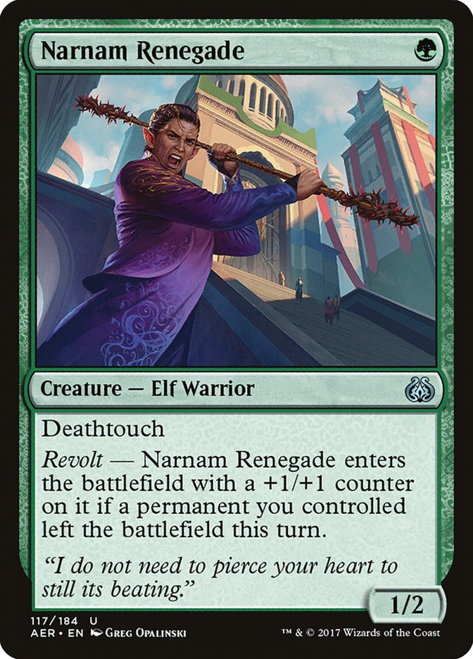 Narnam Renegade [Aether Revolt] | Mega City Incorporated