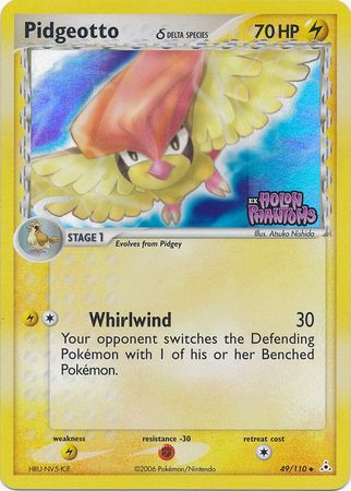 Pidgeotto (49/110) (Delta Species) (Stamped) [EX: Holon Phantoms] | Mega City Incorporated