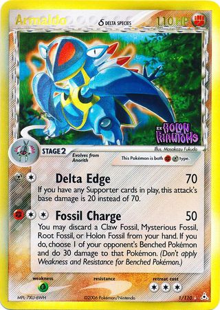 Armaldo (1/110) (Delta Species) (Stamped) [EX: Holon Phantoms] | Mega City Incorporated