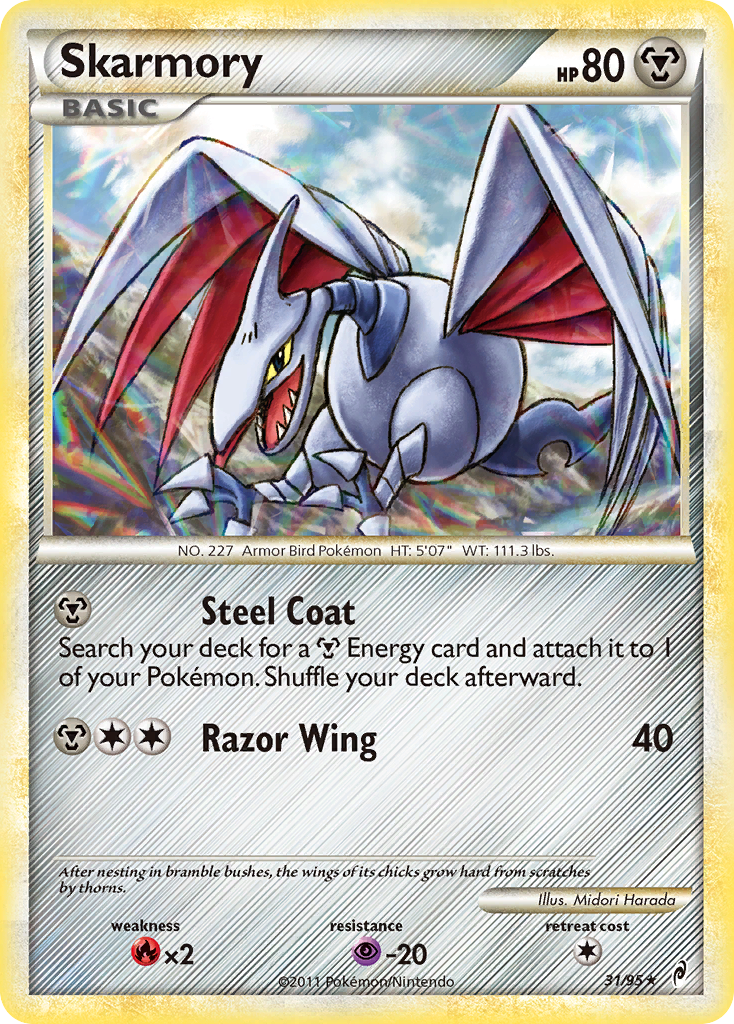 Skarmory (31/95) [HeartGold & SoulSilver: Call of Legends] | Mega City Incorporated