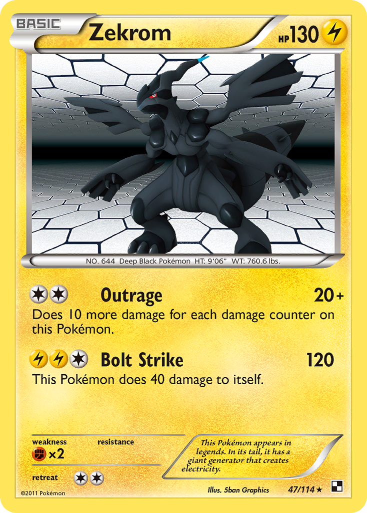 Zekrom (47/114) [Black & White: Base Set] | Mega City Incorporated